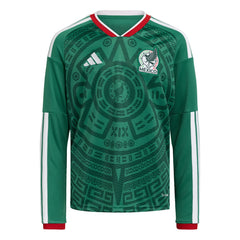 Mexico National Team Youth FIFA x World Cup 2026 Home Replica Long-Sleeve Jersey for sale - Green 