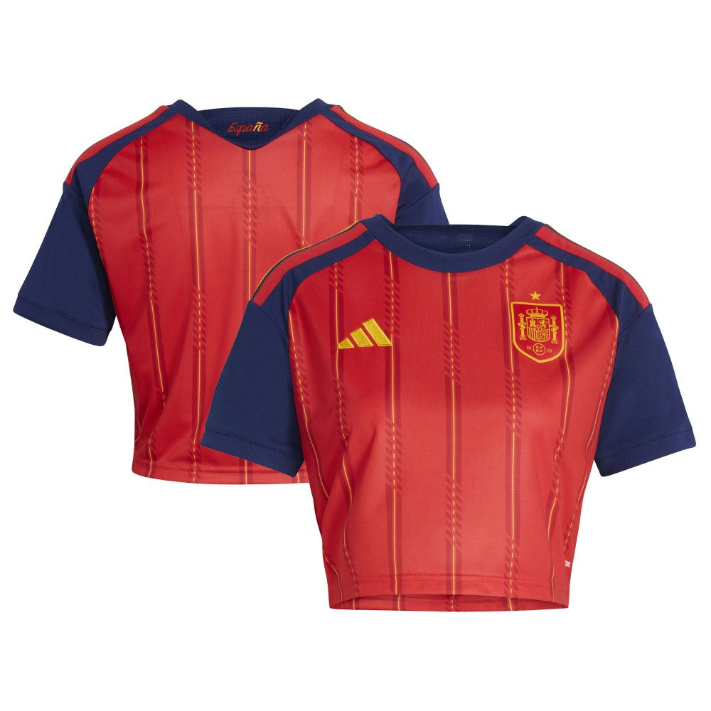 Spain National Team Women's FIFA x World Cup 2026 Home Cropped Replica Jersey for sale - Red 