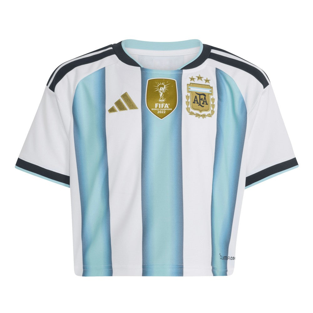 Argentina National Team Women's FIFA x World Cup 2022 Winners Home Cropped Replica Jersey for sale - White 
