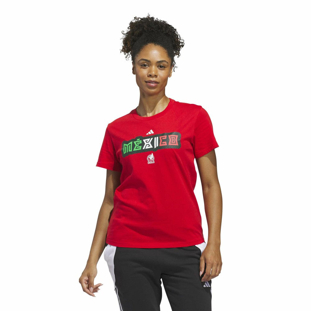 Mexico National Team Women's Jersey Hook T-Shirt for sale - Red 