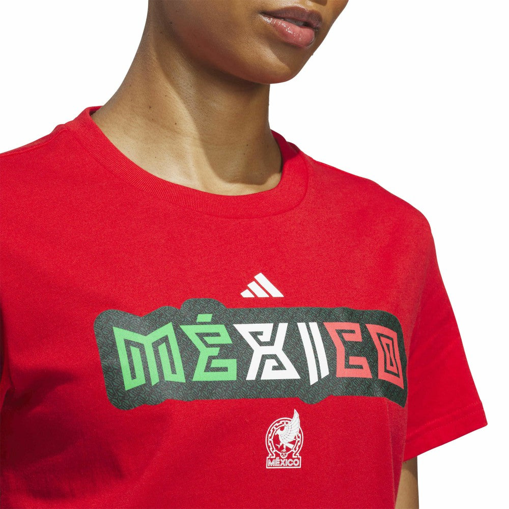 Mexico National Team Women's Jersey Hook T-Shirt for sale - Red 