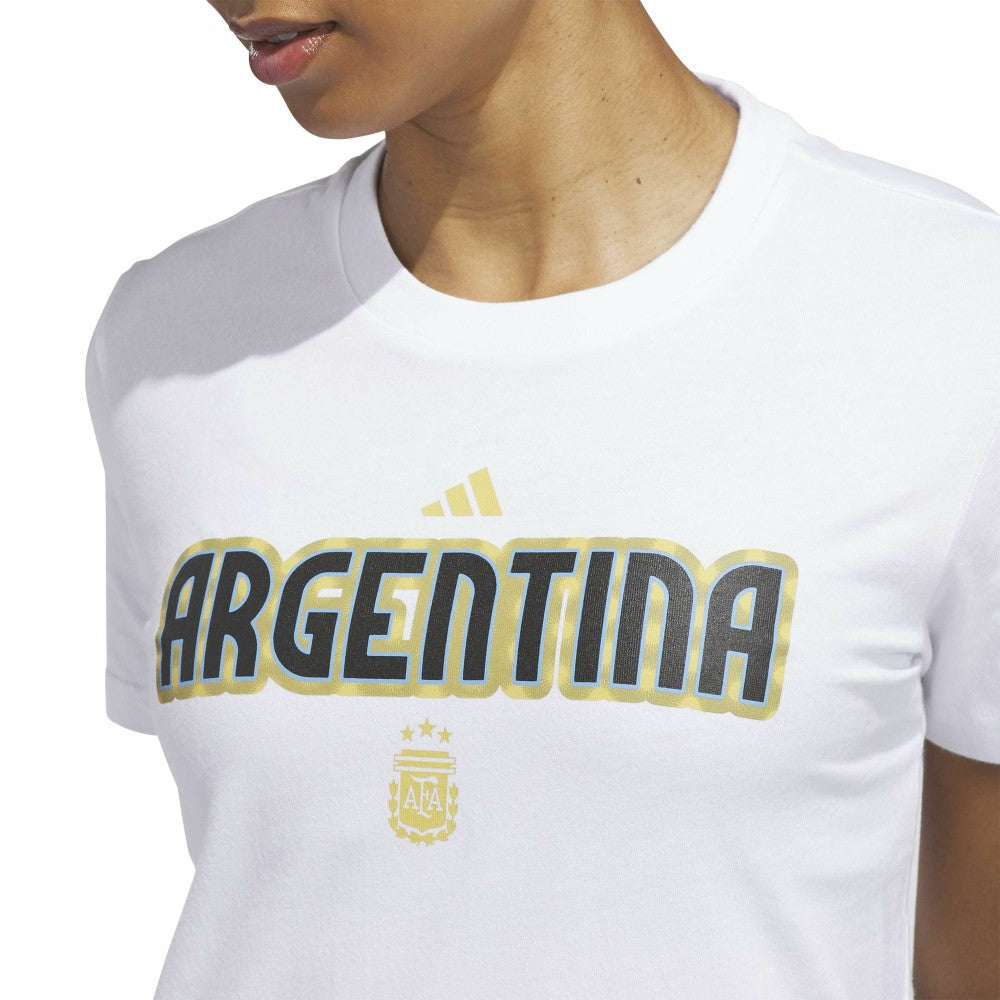 Argentina National Team Women's Jersey Hook T-Shirt for sale - White 