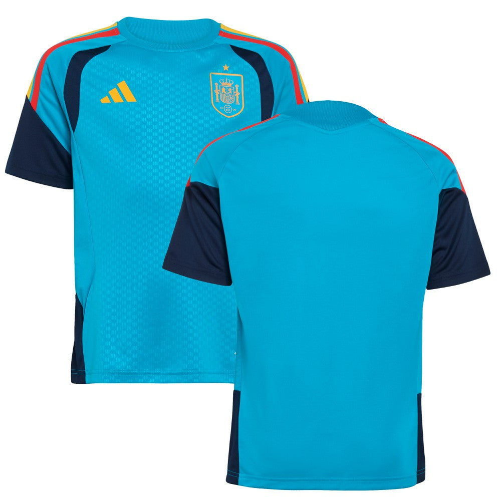 Spain National Team Youth FIFA x World Cup 2026 Tiro Training Jersey for sale - Turquoise 