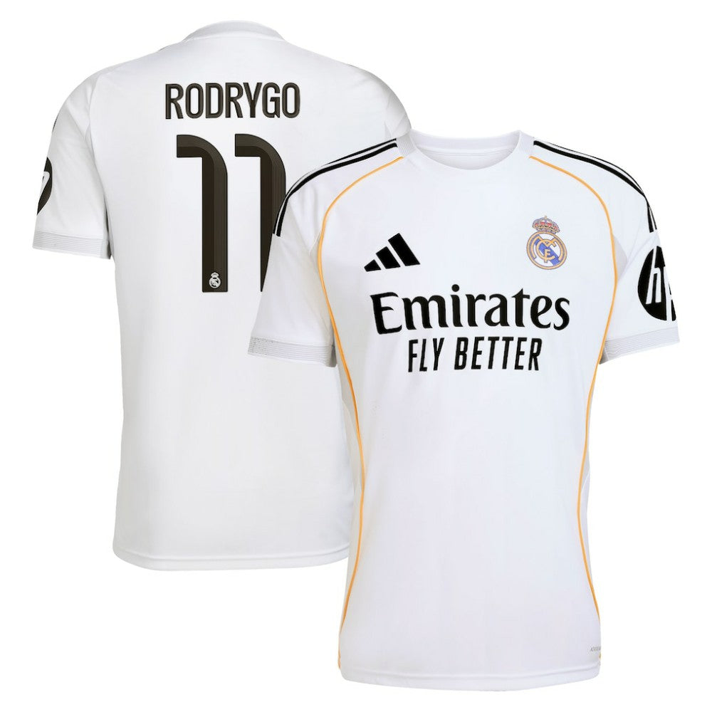 Rodrygo Real Madrid 2025/26 Home Replica Jersey Discount - White 