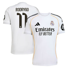 Rodrygo Real Madrid 2025/26 Home Replica Jersey Discount - White 
