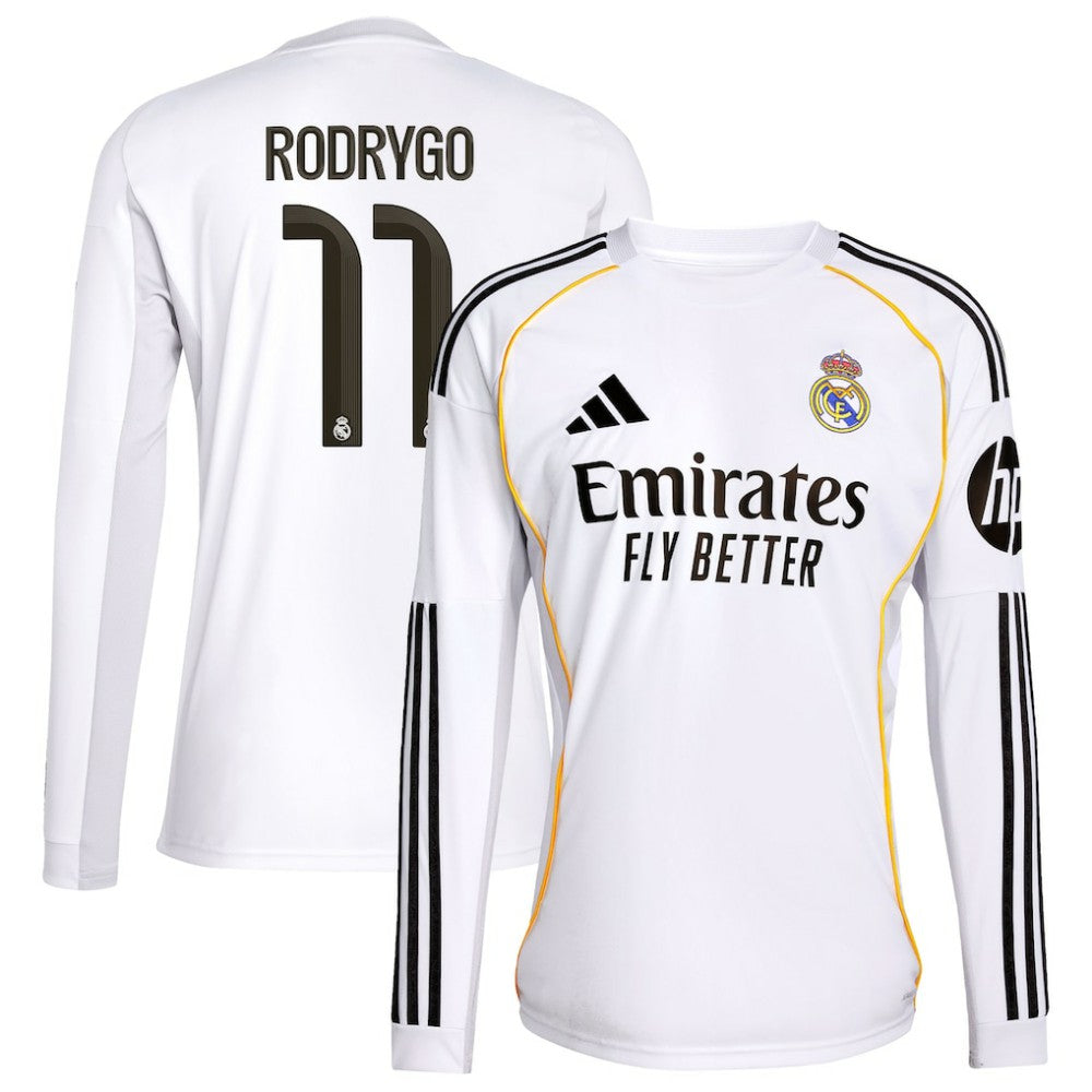 Rodrygo Real Madrid 2025/26 Home Replica Jersey Discount - White 