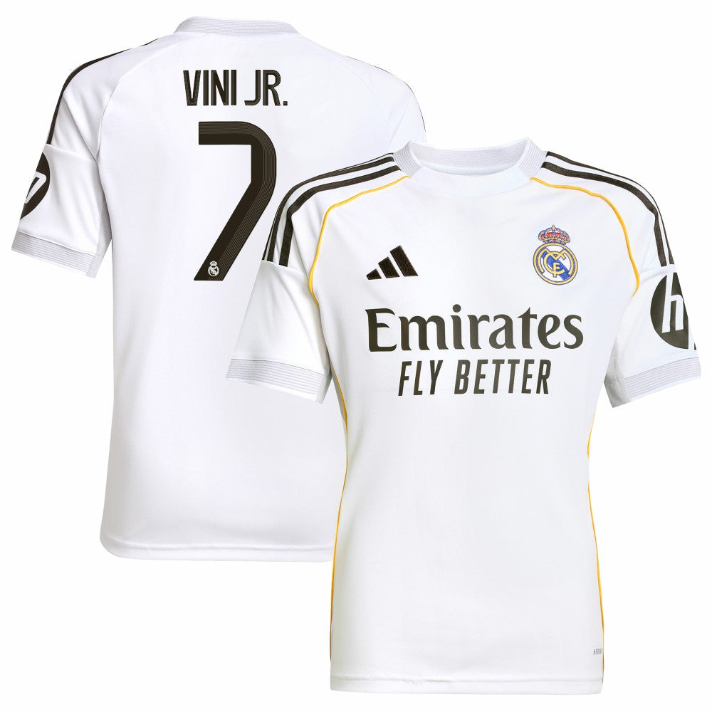 Vini Jr. Real Madrid Youth 2025/26 Home Replica Jersey Discount - White 