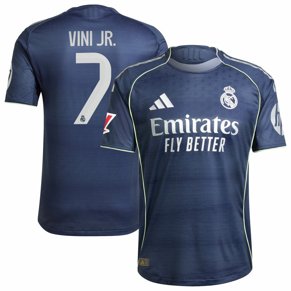 Vini Jr. Real Madrid 2025/26 Away Player Jersey Discount - Blue 