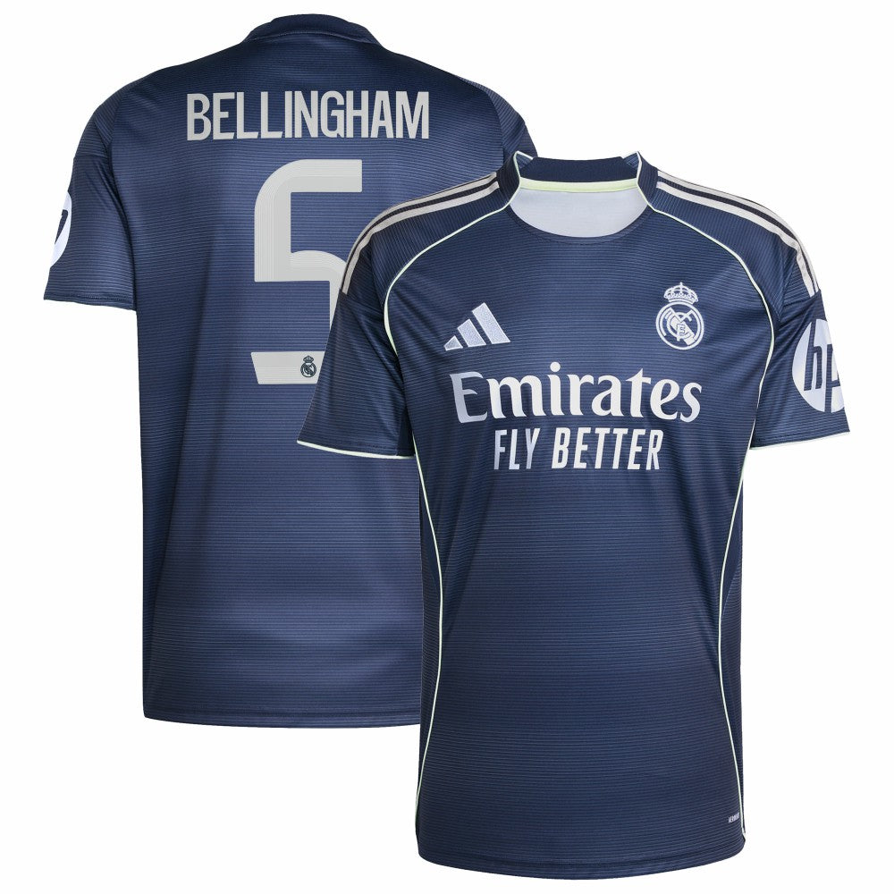 Jude Bellingham Real Madrid 2025/26 Away Replica Player Jersey Discount - Blue 