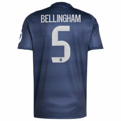 Jude Bellingham Real Madrid 2025/26 Away Replica Player Jersey Discount - Blue 