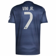 Vini Jr. Real Madrid 2025/26 Away Replica Player Jersey Discount - Blue 