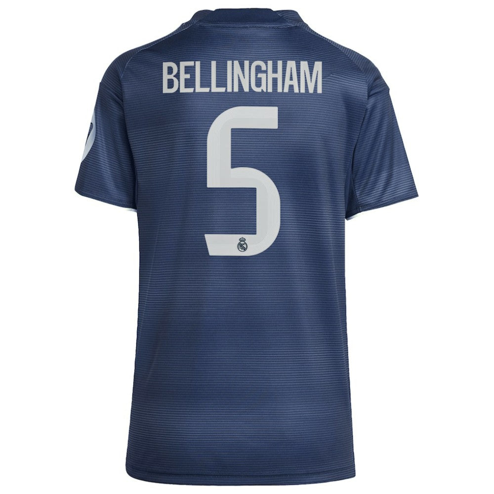 Jude Bellingham Real Madrid Women's 2025/26 Away Replica Player Jersey Discount - Blue 