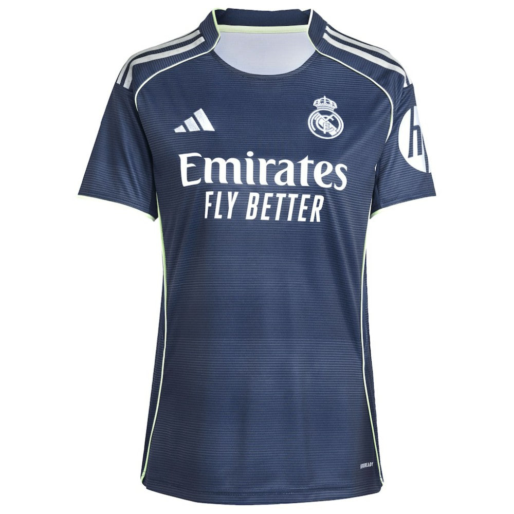 Vini Jr. Real Madrid Women's 2025/26 Away Replica Player Jersey Discount - Blue 