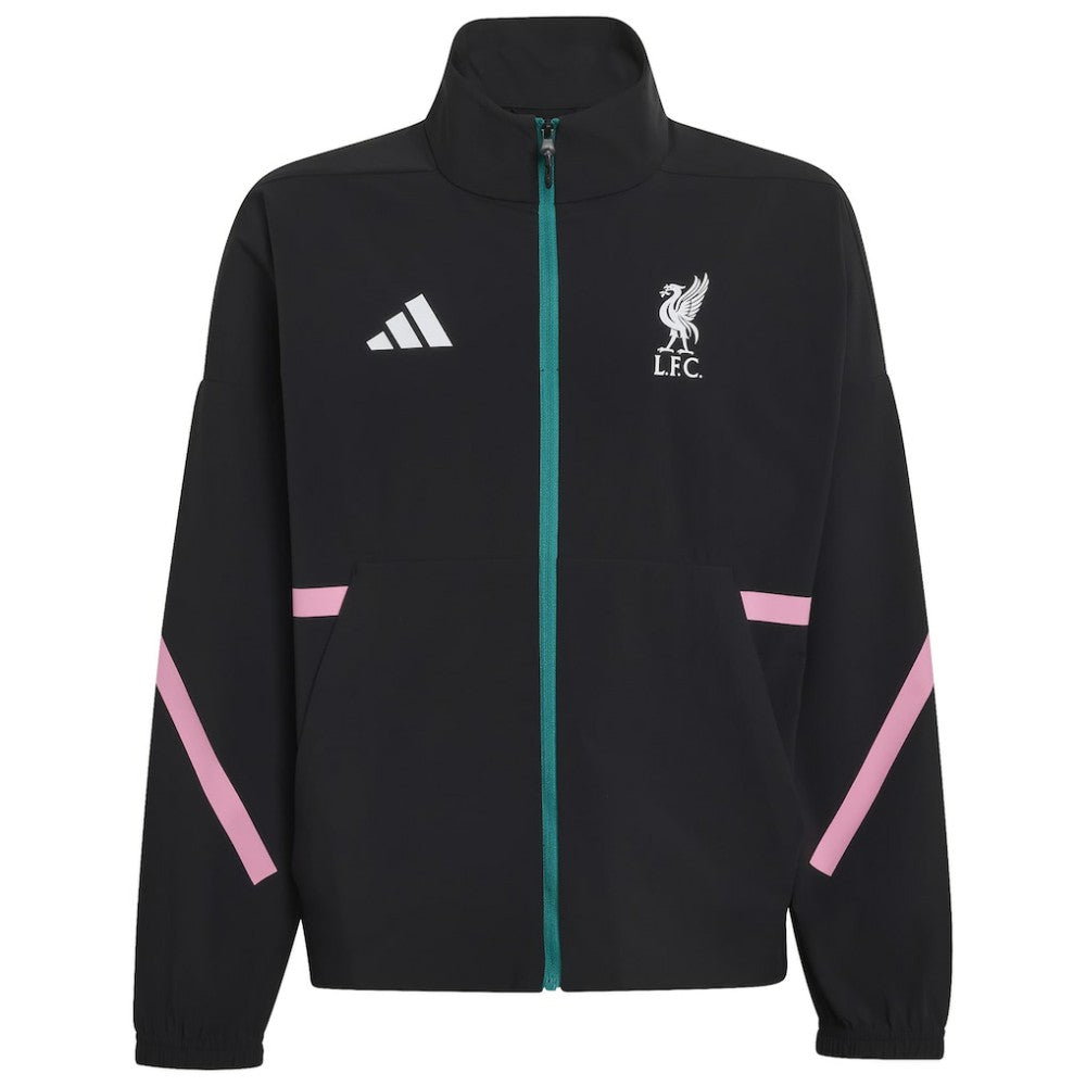 Liverpool Youth 2025/26 Club Anthem Full-Zip Jacket Discount - Black 
