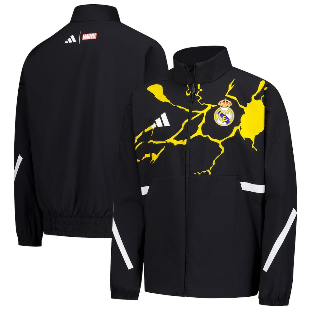 Real Madrid x Marvel Youth Anthem Full-Zip Jacket Discount - Black 
