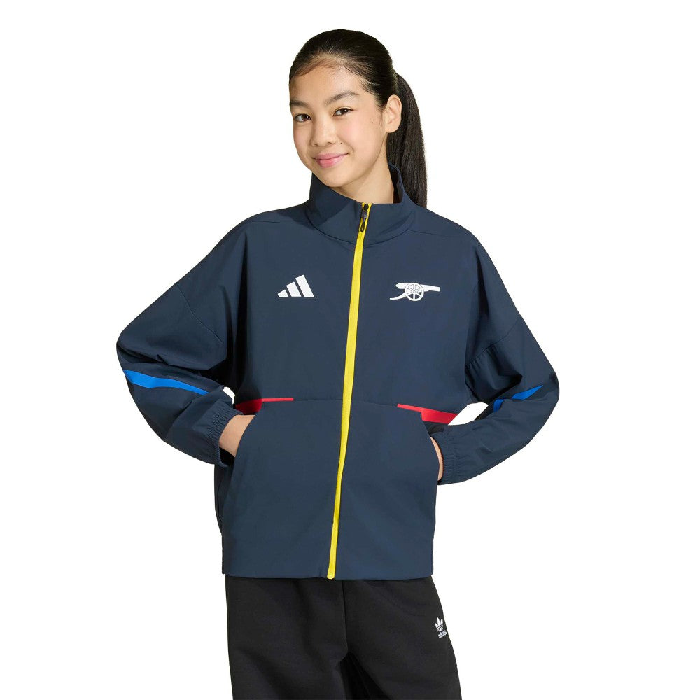 Arsenal Youth 2025/26 Club Anthem Full-Zip Jacket on sale - Navy 