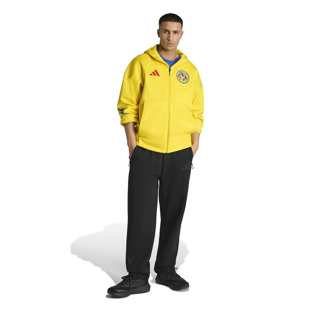 Club America 2025/26 Club Anthem Full-Zip Hooded Jacket Discount - Yellow 