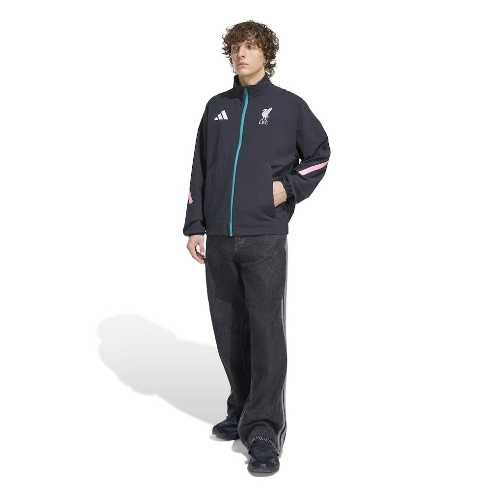 Liverpool 2025/26 Club Anthem Full-Zip Jacket Discount - Black 