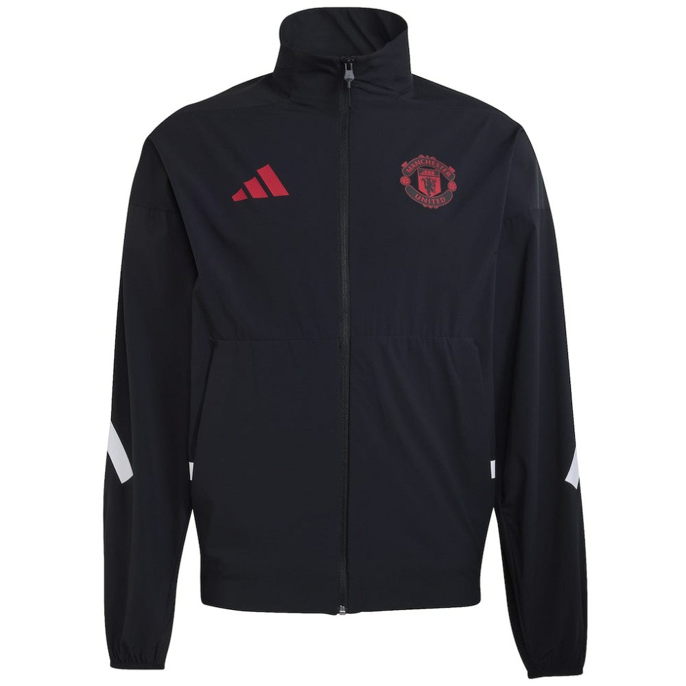 Manchester United 2025/26 Club Anthem Full-Zip Jacket Discount - Black 
