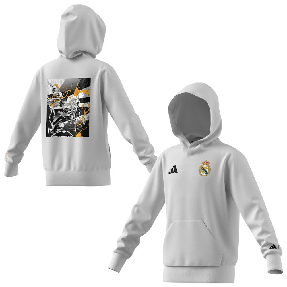 Real Madrid x Marvel Youth Hoodie Discount - White 