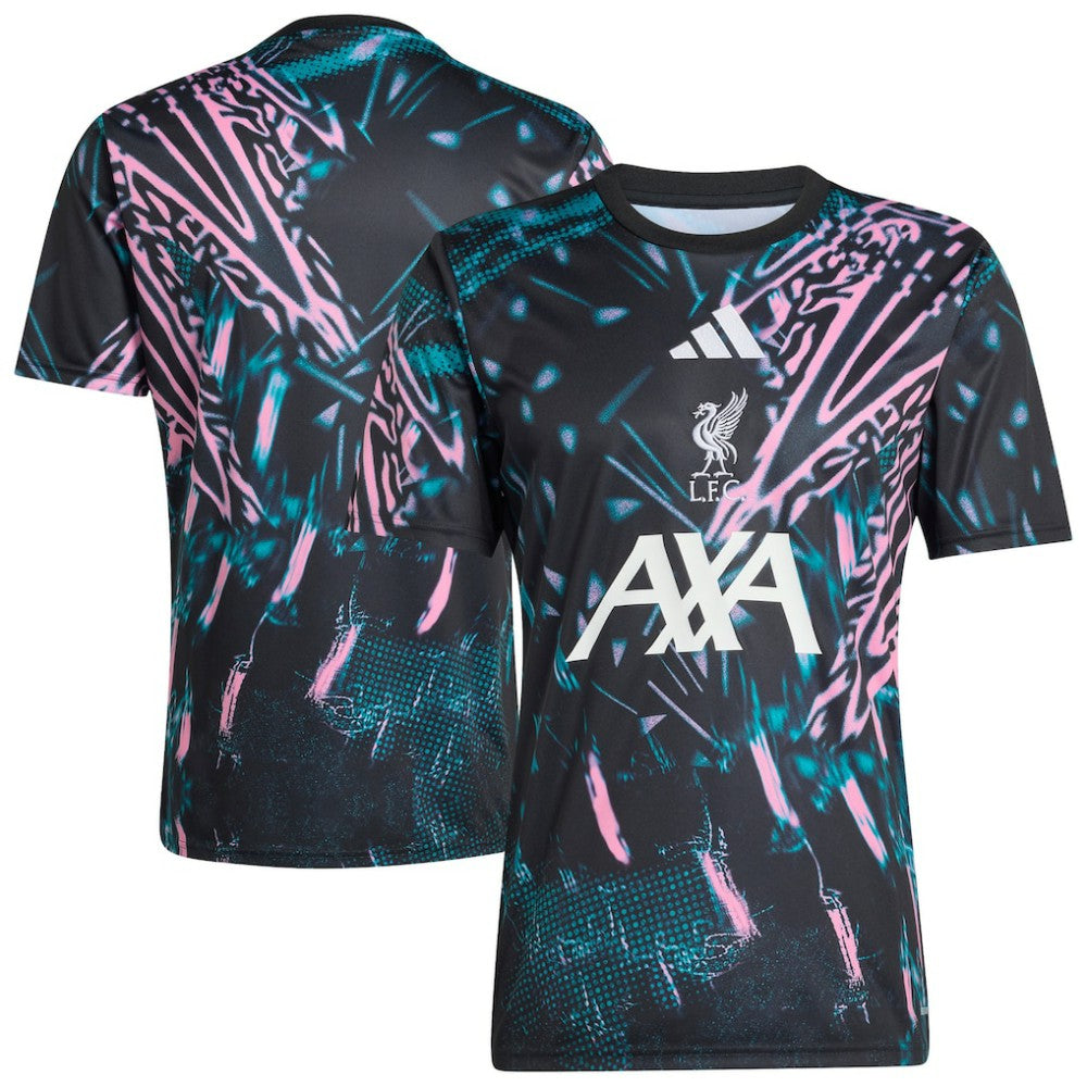 Liverpool 2025/26 Pre-Match Training Jersey Discount - Black 