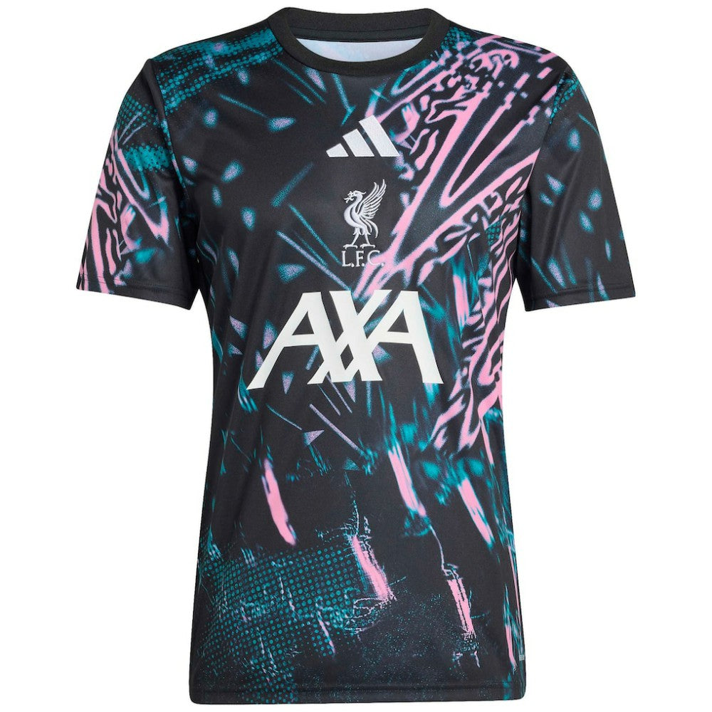 Liverpool 2025/26 Pre-Match Training Jersey Discount - Black 