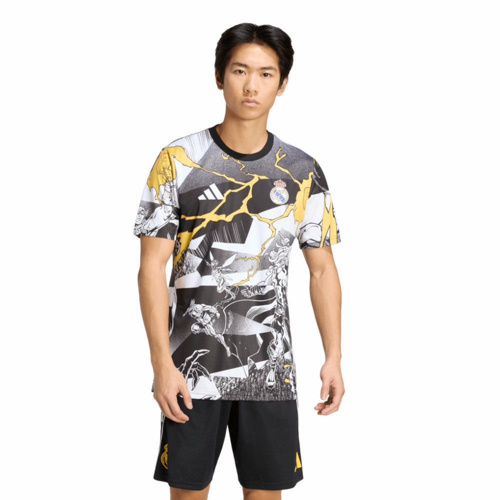 Real Madrid x Marvel AEROREADY 2025/26 Pre-Match Top Discount - White 
