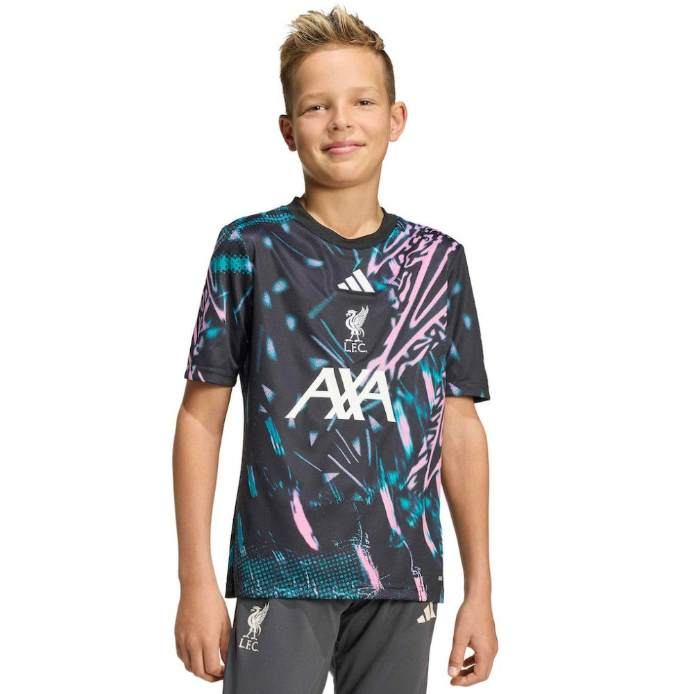 Liverpool Youth 2025/26 Pre-Match Training Jersey Discount - Black 