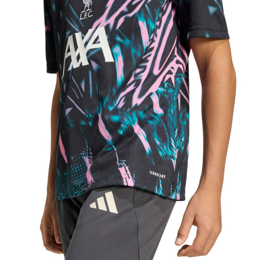 Liverpool Youth 2025/26 Pre-Match Training Jersey Discount - Black 