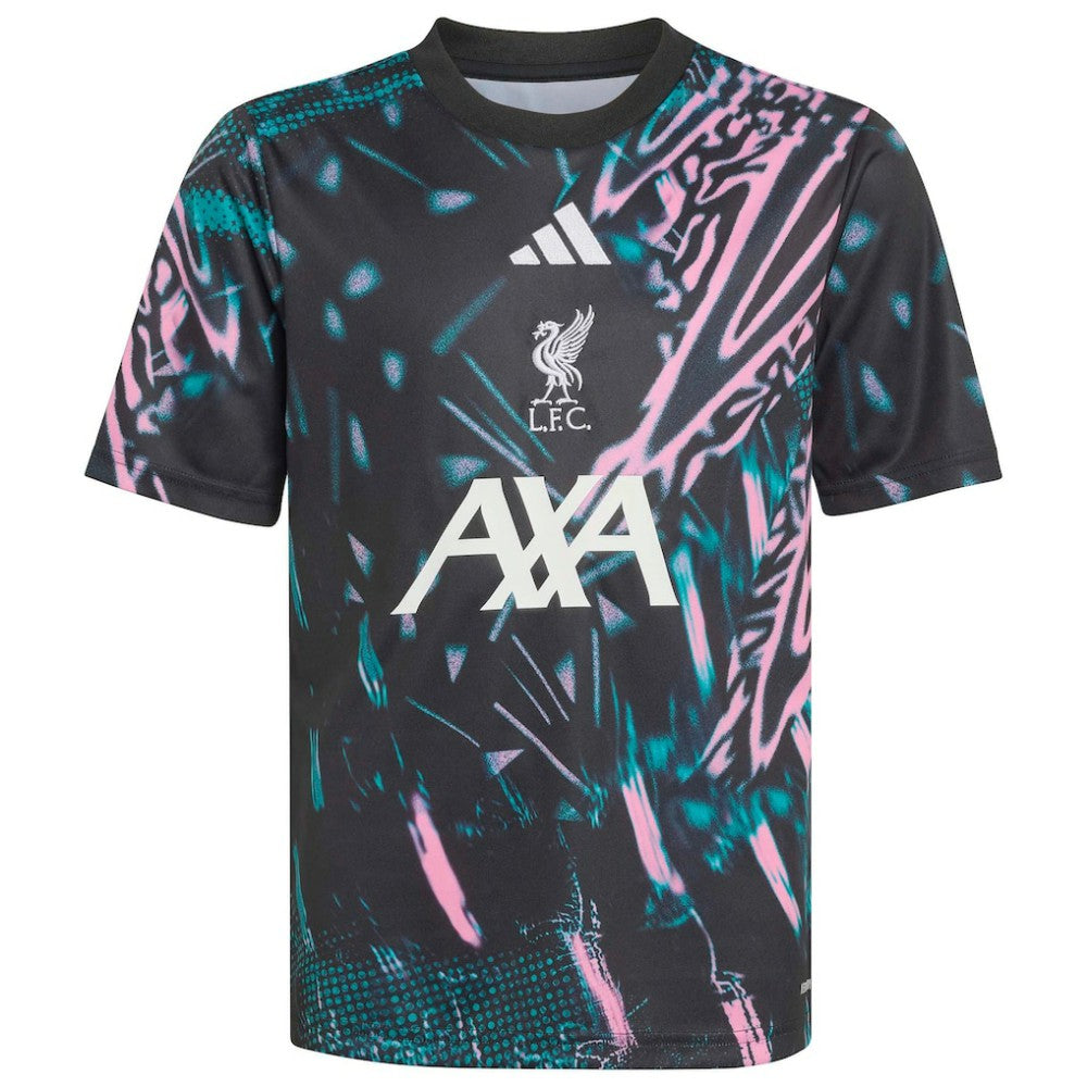 Liverpool Youth 2025/26 Pre-Match Training Jersey Discount - Black 