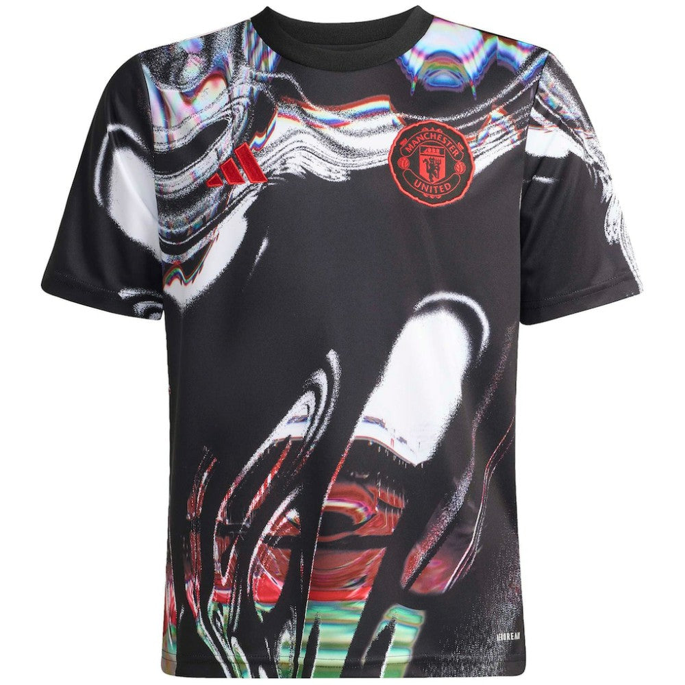 Manchester United Youth 2025/26 Pre-Match Training Jersey Discount - Black 