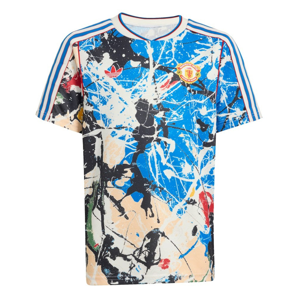 Manchester United X Stone Roses Youth Replica Jersey Discount - Blue 