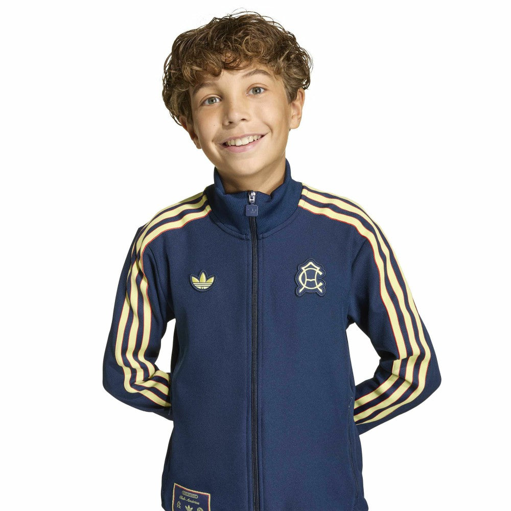 Club America Youth Terrace Icons Full-Zip Track Top Discount - Navy 