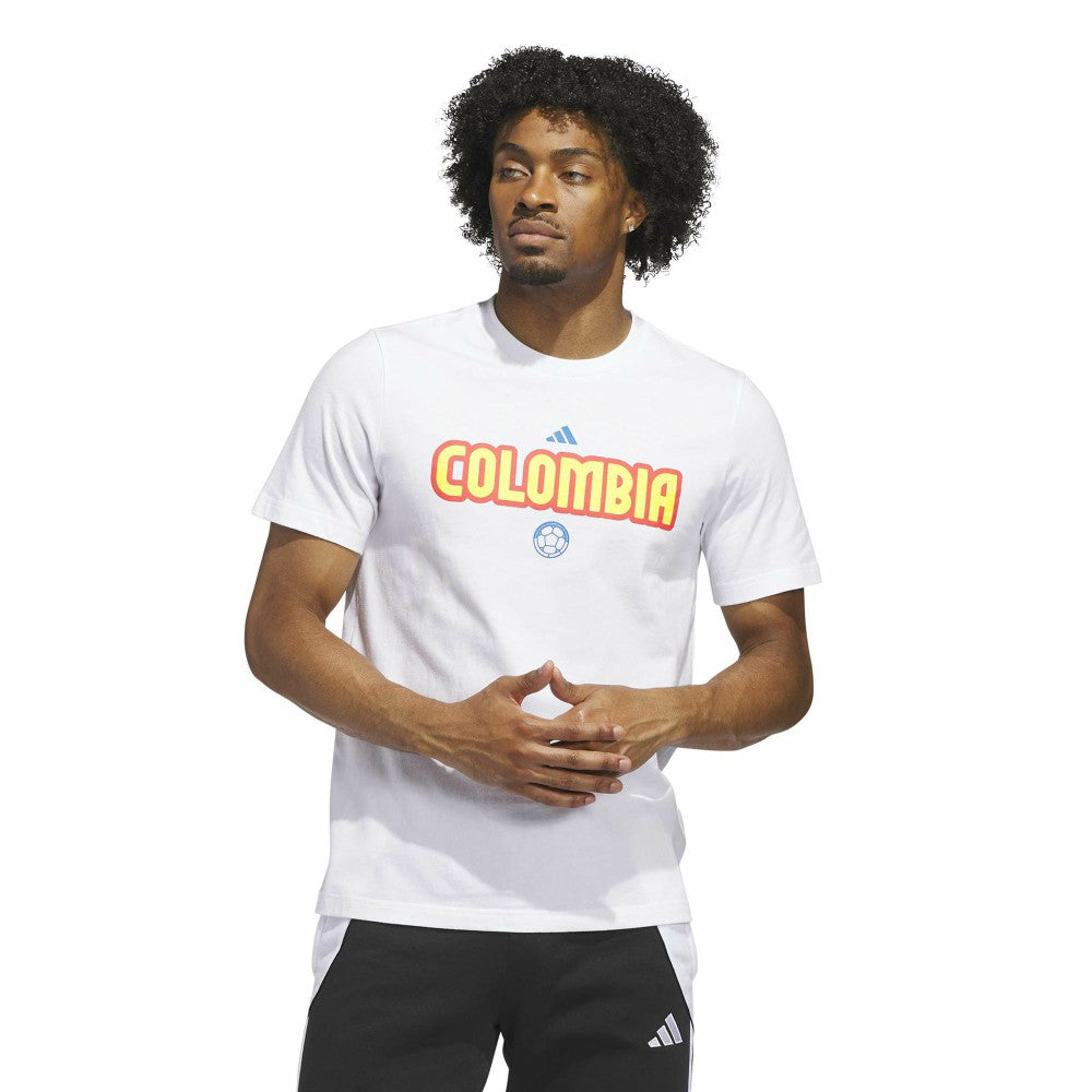 Colombia National Team Jersey Hook T-Shirt for sale - White 