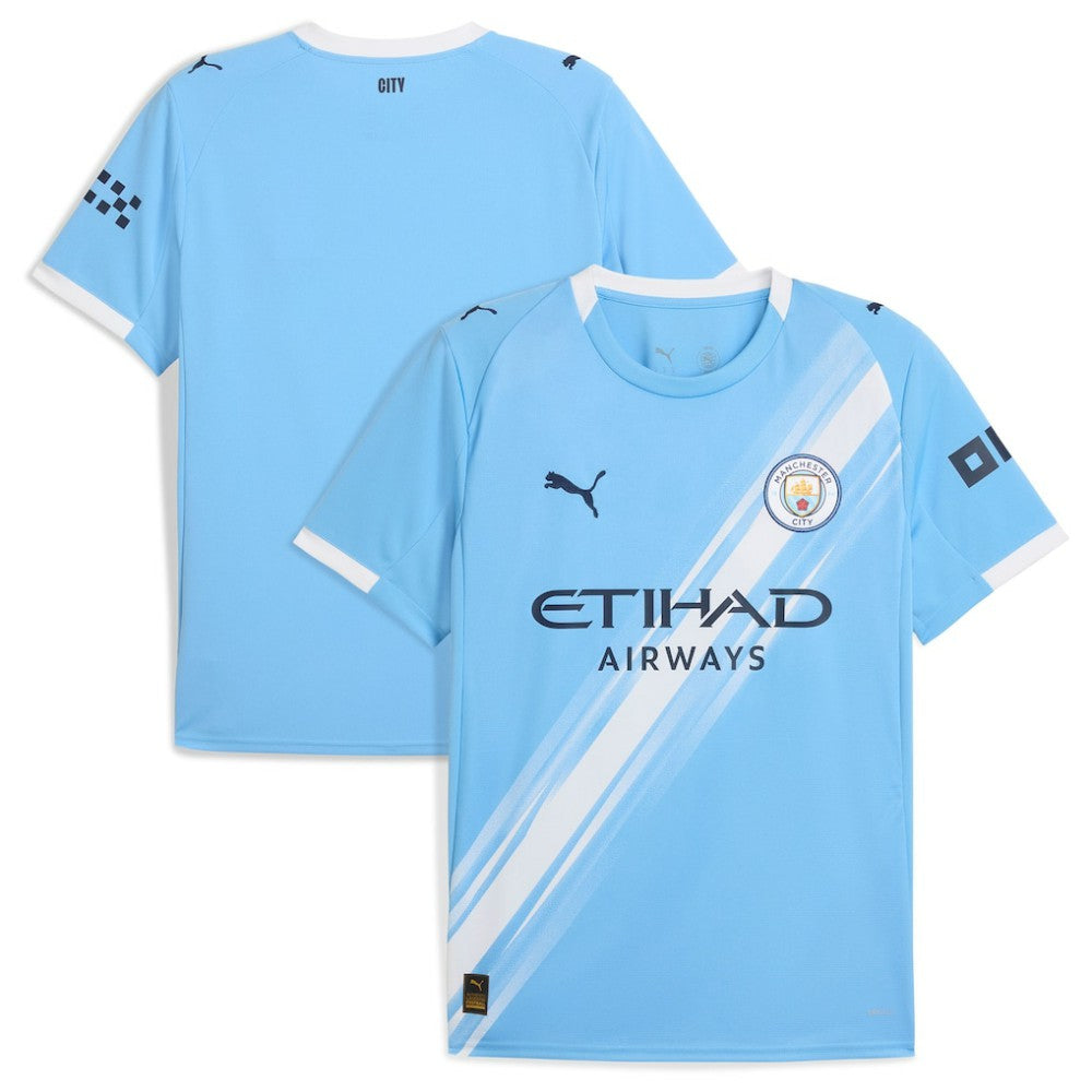 Manchester City 2025/26 Home Replica Jersey Discount - Sky Blue 