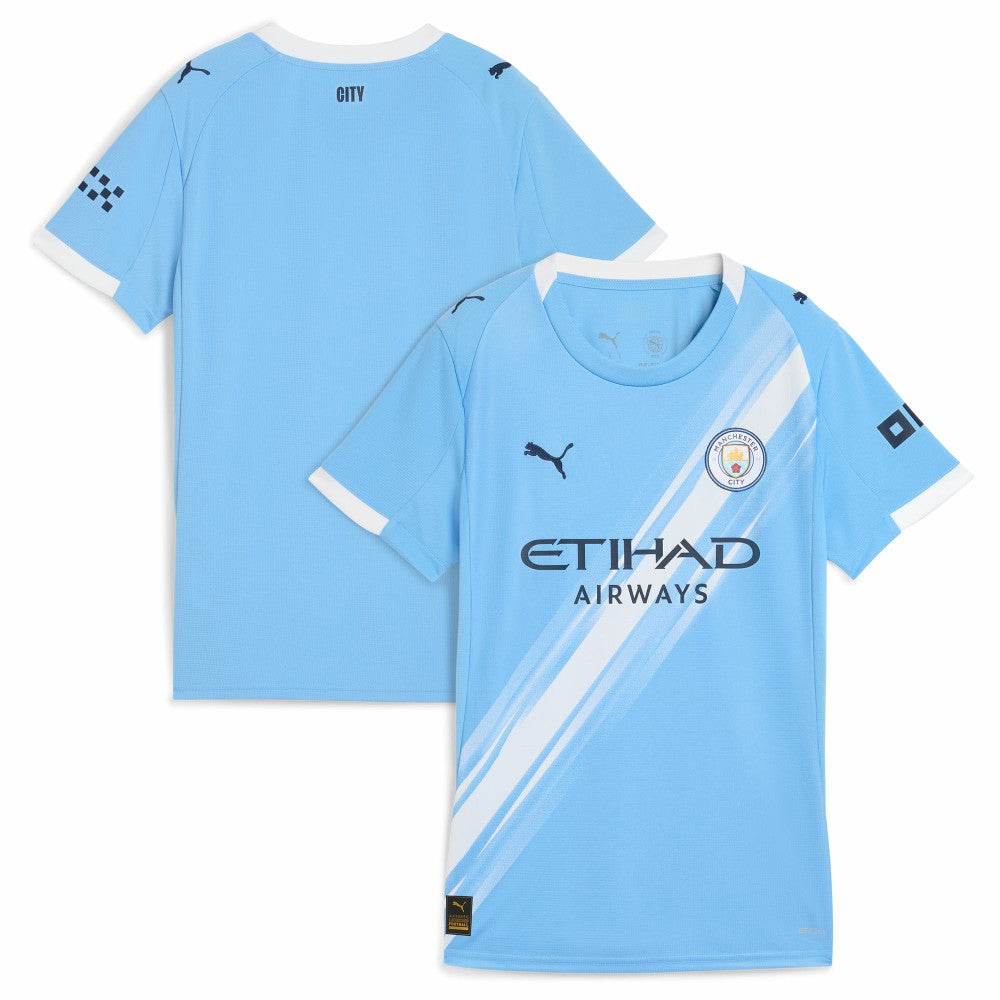 Manchester City Women's 2025/26 Home Replica Jersey Discount - Sky Blue 