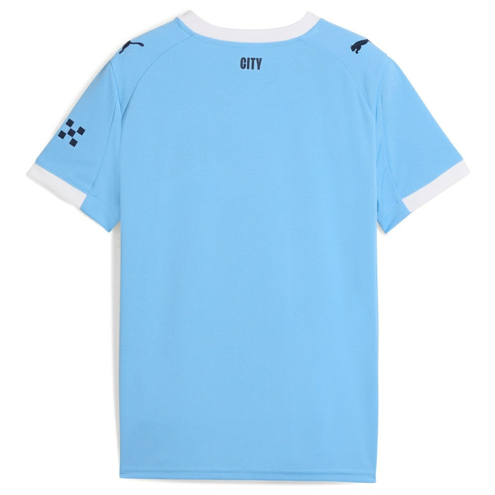 Manchester City Youth 2025/26 Home Replica Jersey Discount - Sky Blue 