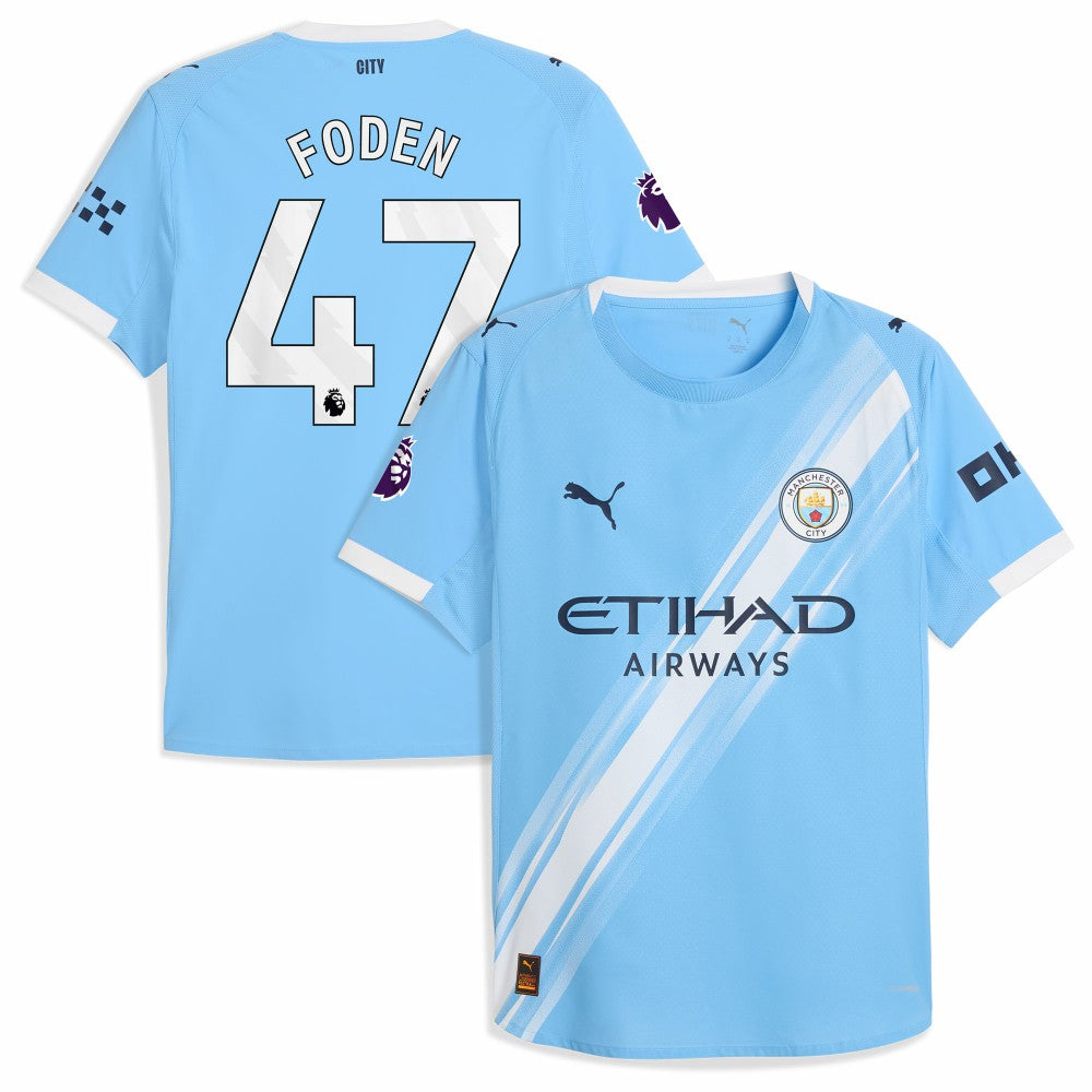 Phil Foden Manchester City 2025/26 Home Player Jersey Discount - Sky Blue 