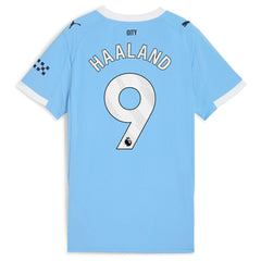 Erling Haaland Manchester City Women's 2025/26 Home Replica Player Jersey Discount - Sky Blue 