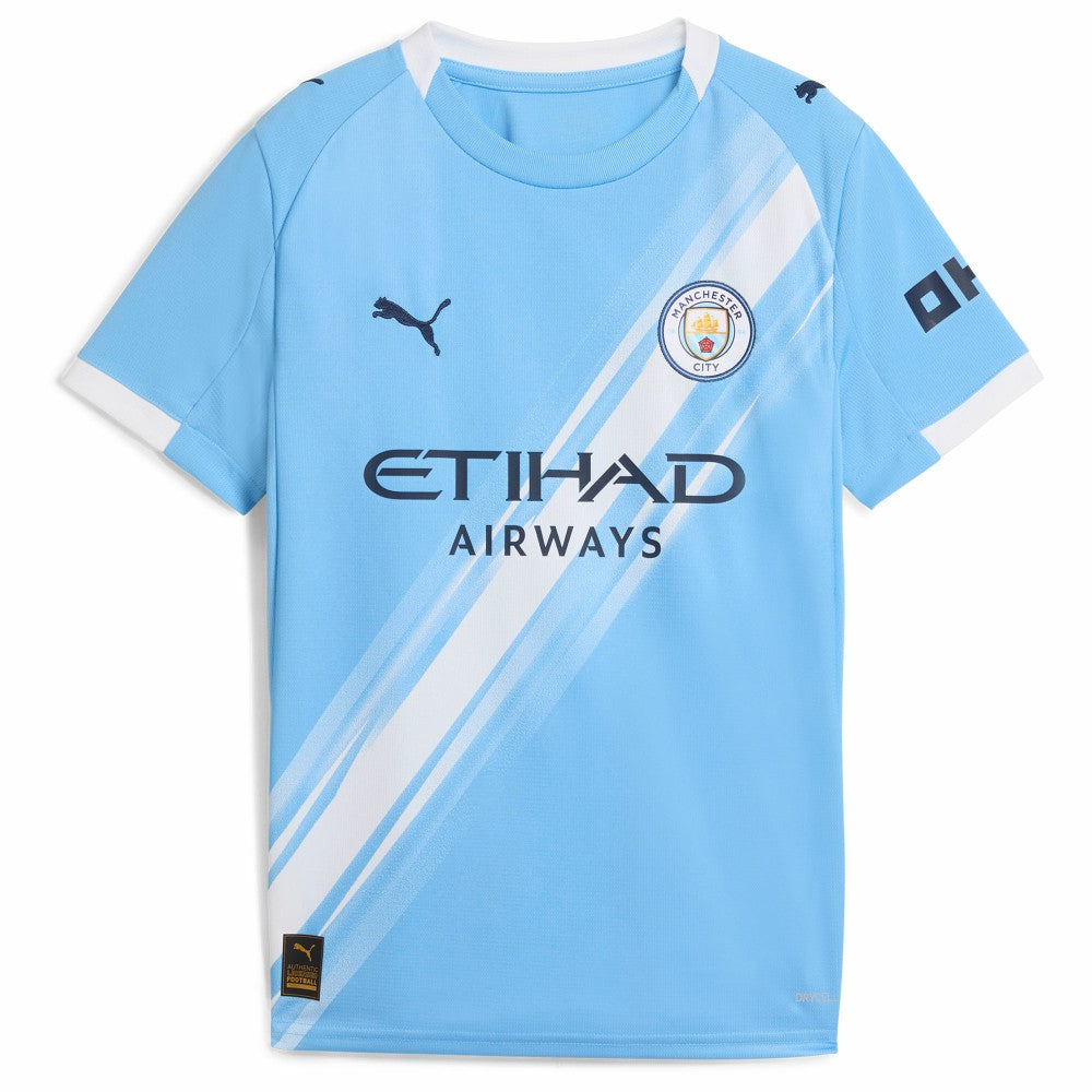Erling Haaland Manchester City Youth 2025/26 Home Replica Player Jersey for sale - Sky Blue 