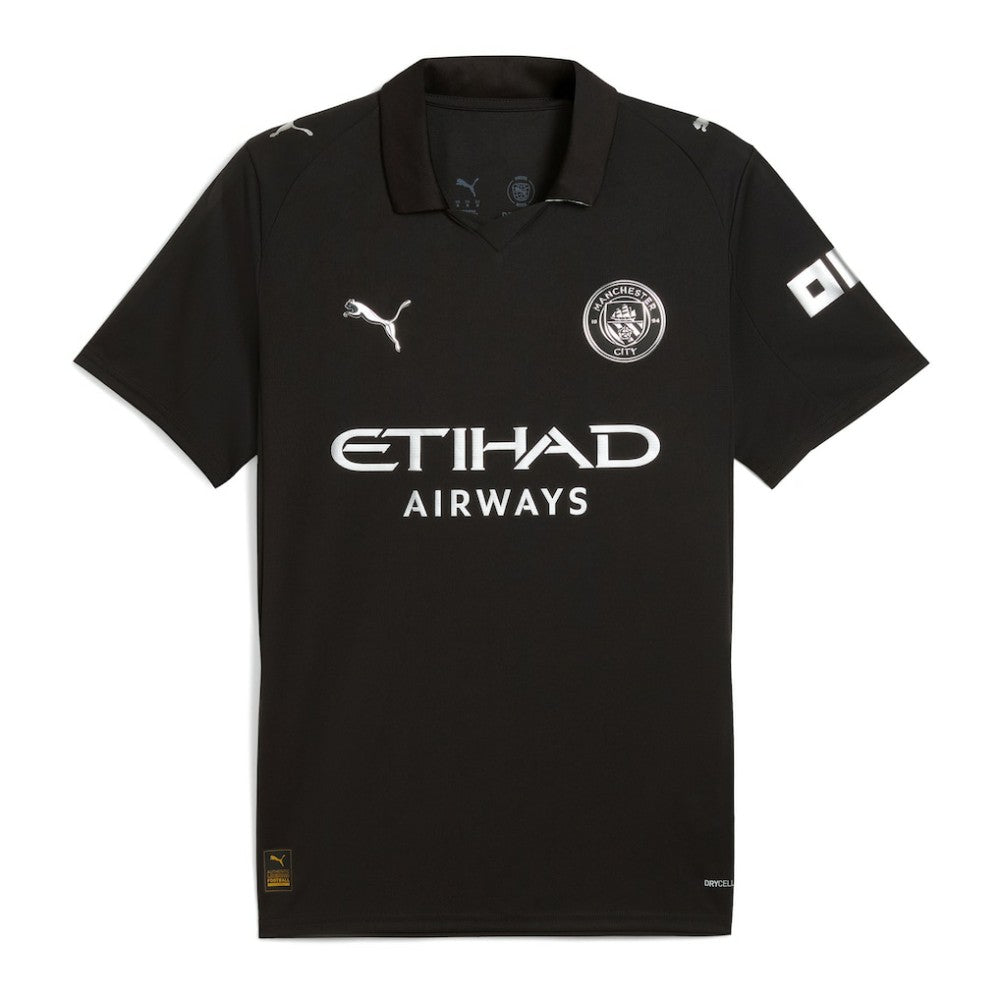Manchester City 2025/26 Away Replica Jersey Discount - Black 