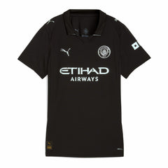 Manchester City Women's 2025/26 Away Replica Jersey Discount - Black 