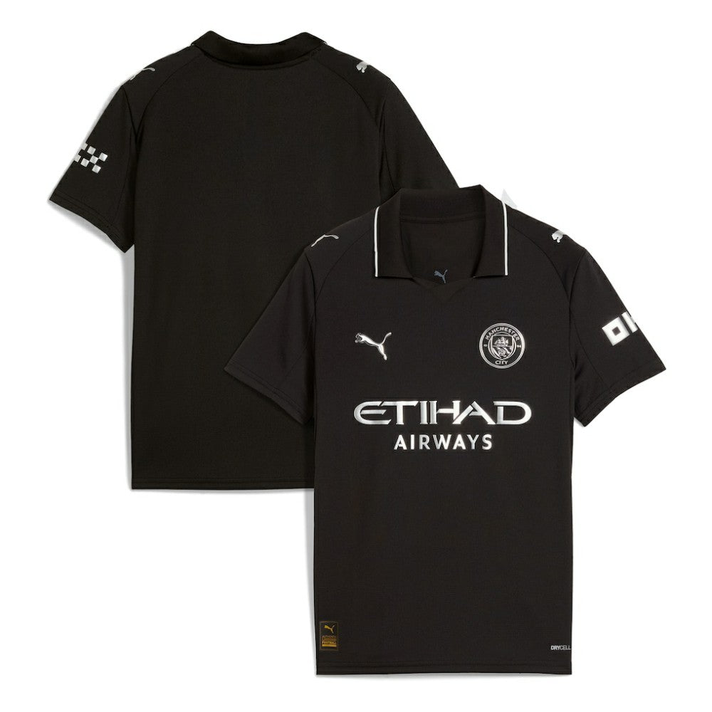 Manchester City Youth 2025/26 Away Replica Jersey Discount - Black 