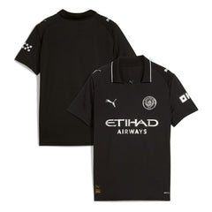 Manchester City Youth 2025/26 Away Replica Jersey Discount - Black 