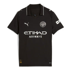 Manchester City Youth 2025/26 Away Replica Jersey Discount - Black 