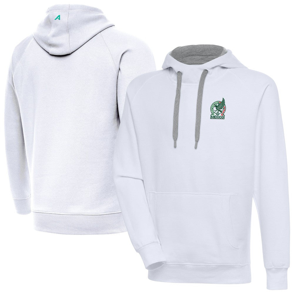 Mexico National Team Antigua Takeover Pullover Hoodie for sale - White 