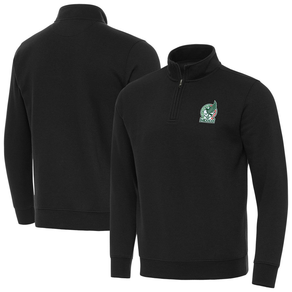 Mexico National Team Antigua Landslide Quarter-Zip Pullover for sale - Black 