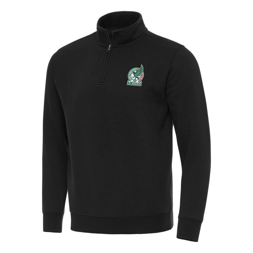Mexico National Team Antigua Landslide Quarter-Zip Pullover for sale - Black 