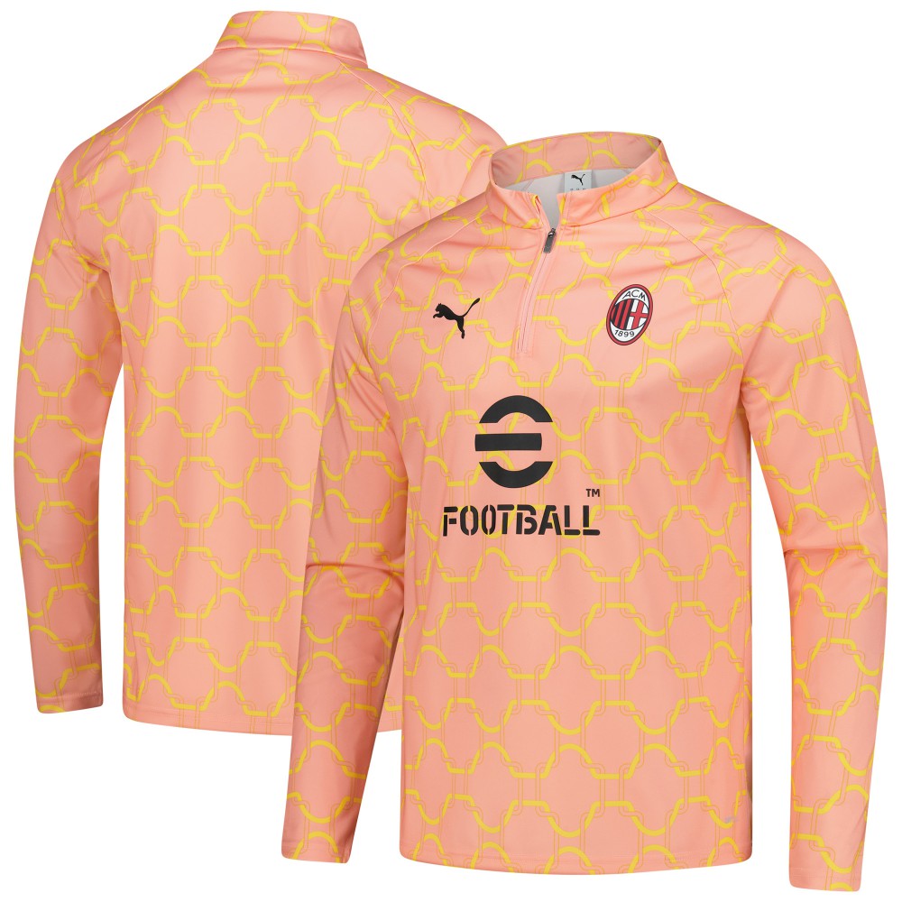 AC Milan 2025/26 Pre-Match dryCell Quarter-Zip Top on sale - Light Orange 