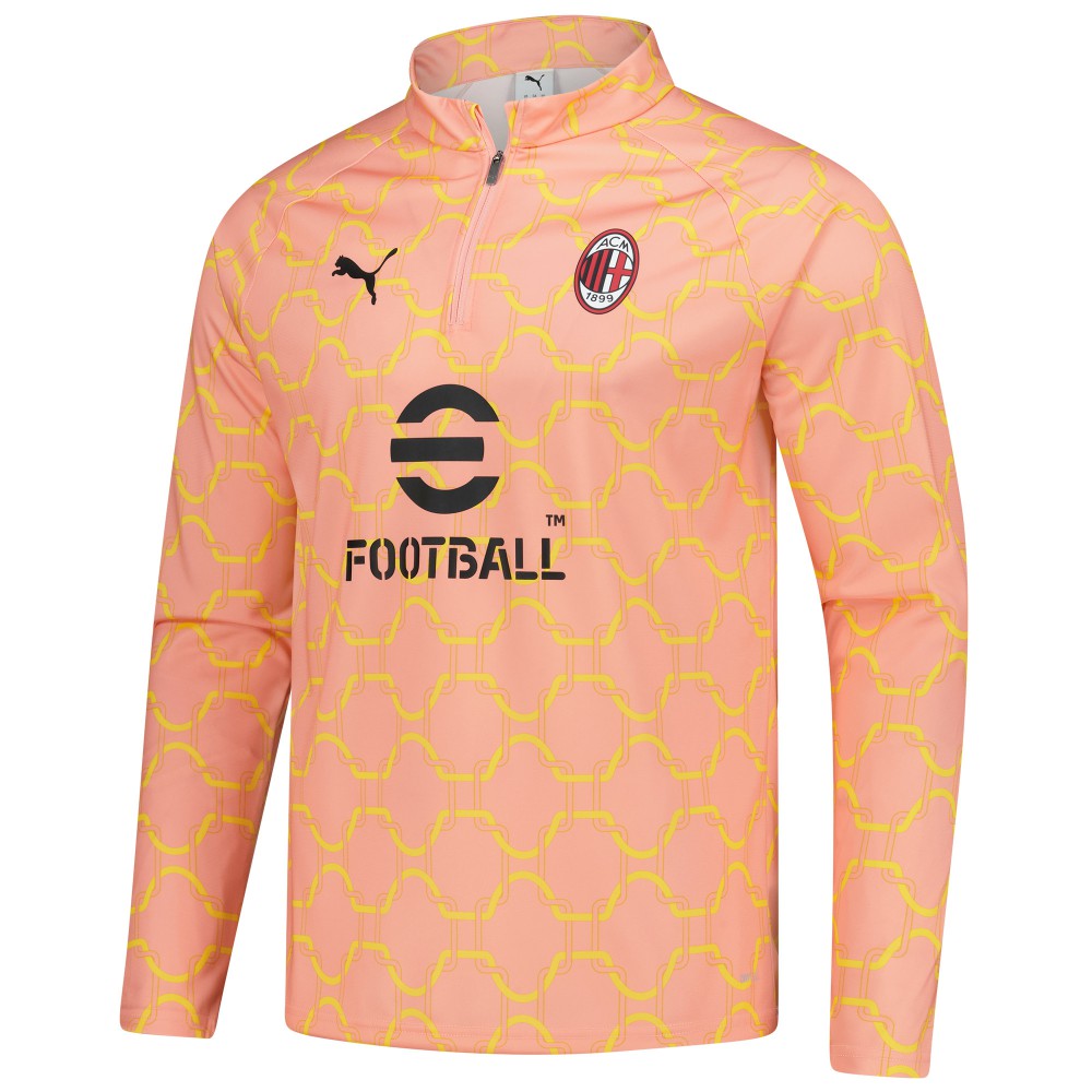 AC Milan 2025/26 Pre-Match dryCell Quarter-Zip Top on sale - Light Orange 